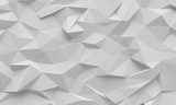 Abstrakte weiße Polygonstruktur in 3D