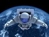 Astronaut im Orbit – Dynamik des Alls