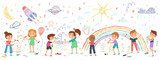 Bunte Kinderfreude im Fantasieraum