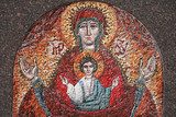 Byzantinische Heilige Ikone in Mosaikfarben