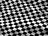 Dynamisches Schachbrettmuster in Schwarz-Weiß