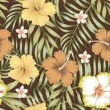 Exotisches Blumen- und Pflanzenmuster