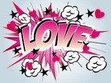 Explosion der Liebe in knalligen Farben