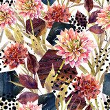 Florale Eleganz mit geometrischem Charme