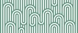 Harmonie in Grün: Abstraktes Retro-Design