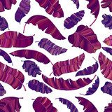 Herbstliche Blätterpracht in Violett und Pink