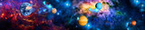 Kosmische Galaxie in leuchtenden Farben