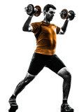 Kraftvoller Athlet im Training