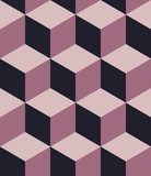 Kubistische Illusion in Rosatönen