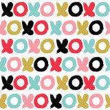 Lebendige XOXO-Pinselstrich-Explosion