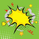 Lebhafte Retro-Pop-Art Explosion
