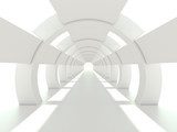 Lichtspiel im futuristischen Tunnel