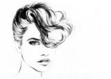 Schicke Linien – minimalistisches Frauenportrait