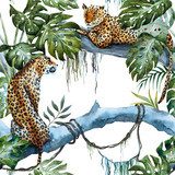 Schlafende Leoparden im Dschungeltraum