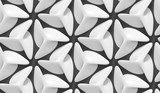 Symmetrische 3D-Formen in Weiß