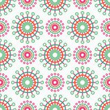 Symmetrische Kreise im Retro-Zauber
