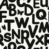 Tanz der Buchstaben und Schmetterlinge