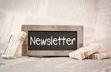 Vintage Zeitungskomposition mit Newsletter