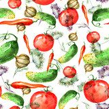 Wassermelone trifft Chili – Frische Aquarelle