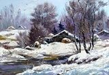 Wintertraum am Flussufer