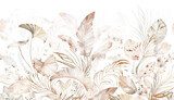 Zarte tropische Aquarelllandschaft