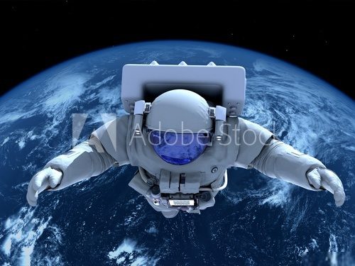 Astronaut im Orbit – Dynamik des Alls