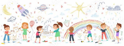 Bunte Kinderfreude im Fantasieraum