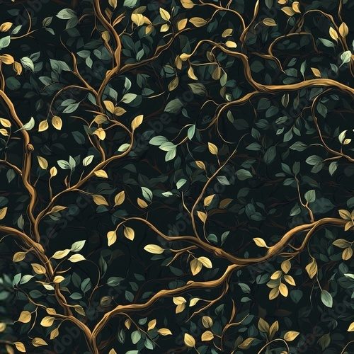 Elegante botanische Zweige auf dunklem Hintergrund