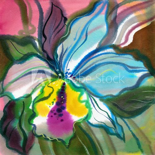 Floraler Farbklang in sanften Aquarelltönen