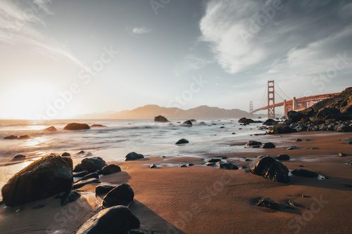 Golden Gate bei Sonnenuntergang
