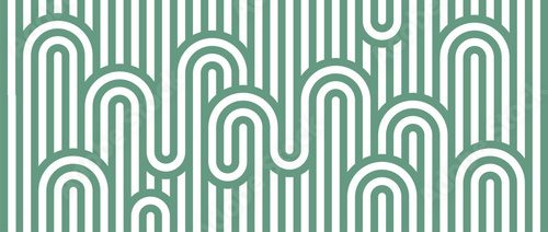 Harmonie in Grün: Abstraktes Retro-Design