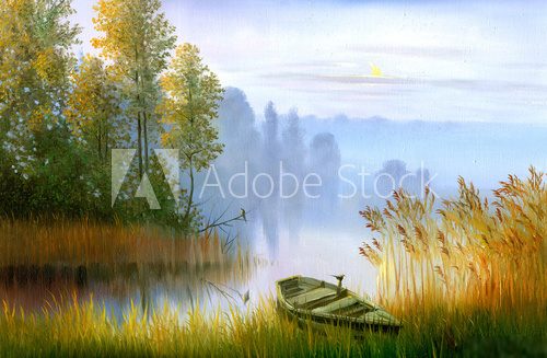 Herbstliche Morgenstimmung am See