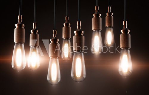 Industrielle Lampenstimmung mit Retrocharme