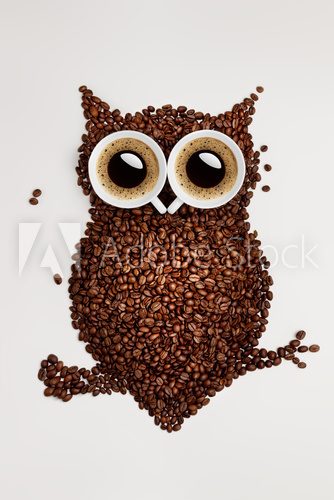 Kaffe-Eule: Kreatives Wachmacher-Motiv