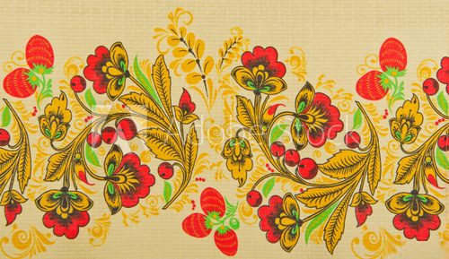 Lebendige Folklore-Idylle im Vintage-Look