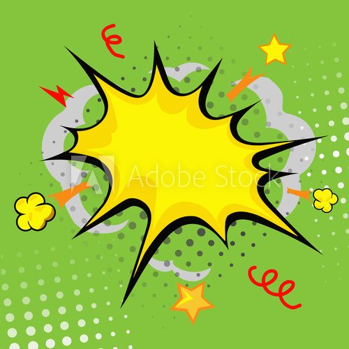 Lebhafte Retro-Pop-Art Explosion