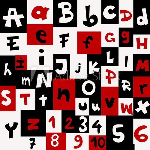 mit buchstaben und zahlen