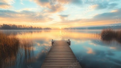 Morgendliche Stille am See