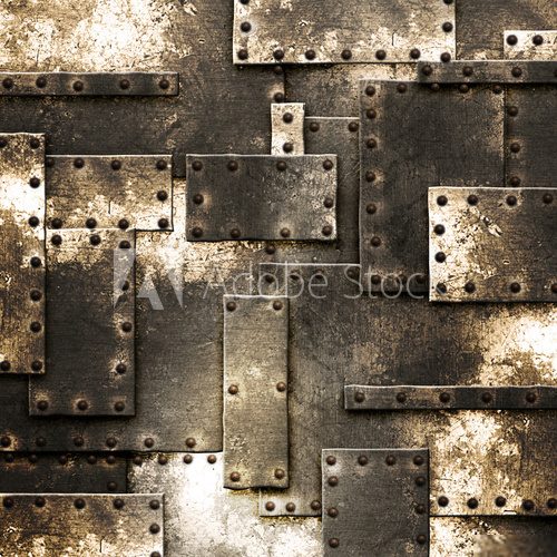 Rostige Metallstrukturen in urbanem Flair