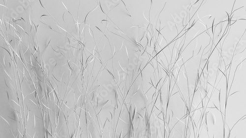 Sanfte Grasstrukturen in Schwarzweiß