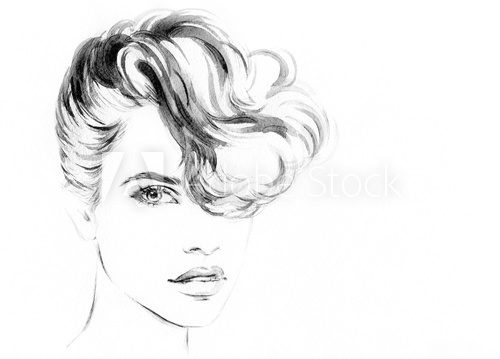 Schicke Linien – minimalistisches Frauenportrait