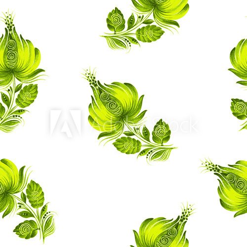 Symmetrisches Vintage-Blumenmuster