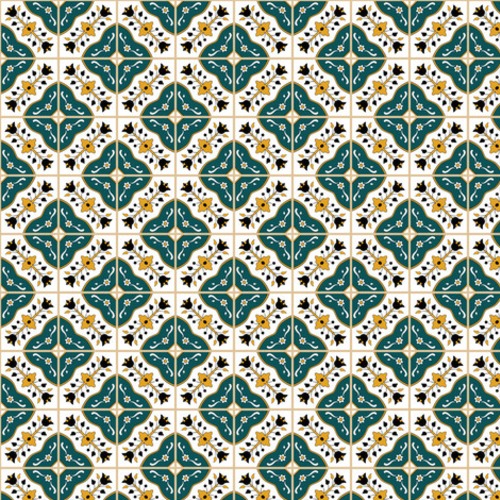 Elegante Symmetrie mit floralem Ornament