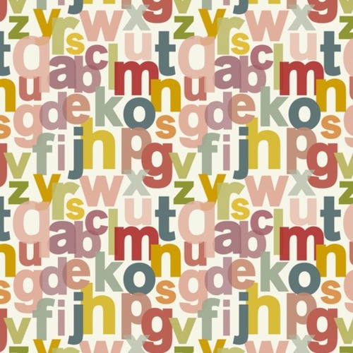 Farbenfrohes typografisches Retro-Muster