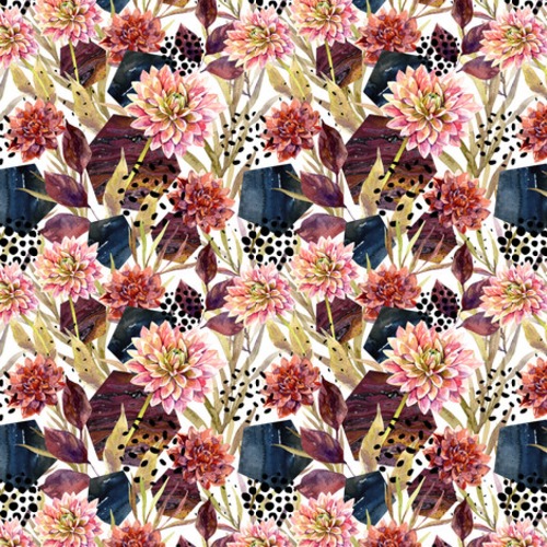 Florale Eleganz mit geometrischem Charme