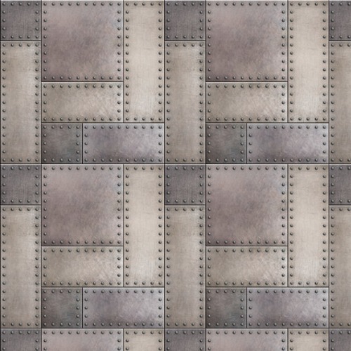 Kraftvolles Metalldesign mit Nieten