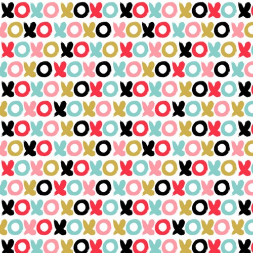 Lebendige XOXO-Pinselstrich-Explosion