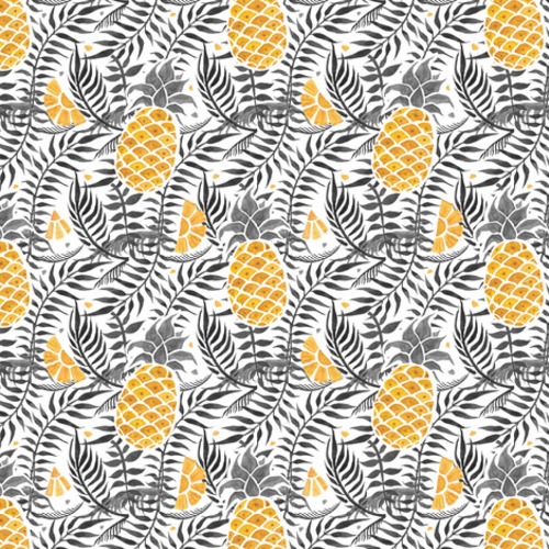 Tropische Ananas im Aquarellstil