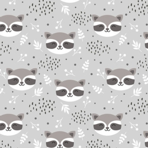 Verspieltes Waschbär-Muster