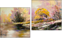 Diptychon - Zweiteiliges Leinwandbild